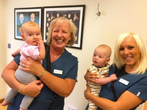 treating babies at cliffs chiropractor southend